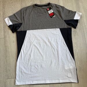 Under Armour Men's Sportstyle Colorblock Fitted Tee Shirt ~ XL ~ White & Gray